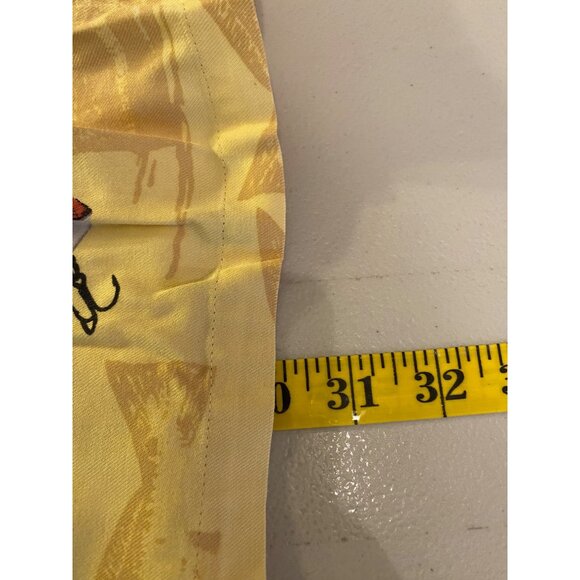 Columbia Mens Yellow Fishing Lure Print Short Sleeve Button-Up Shirt XL - Picture 8 of 11